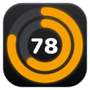 Dock icon of the work profile: 78% of the 5-hour limit used